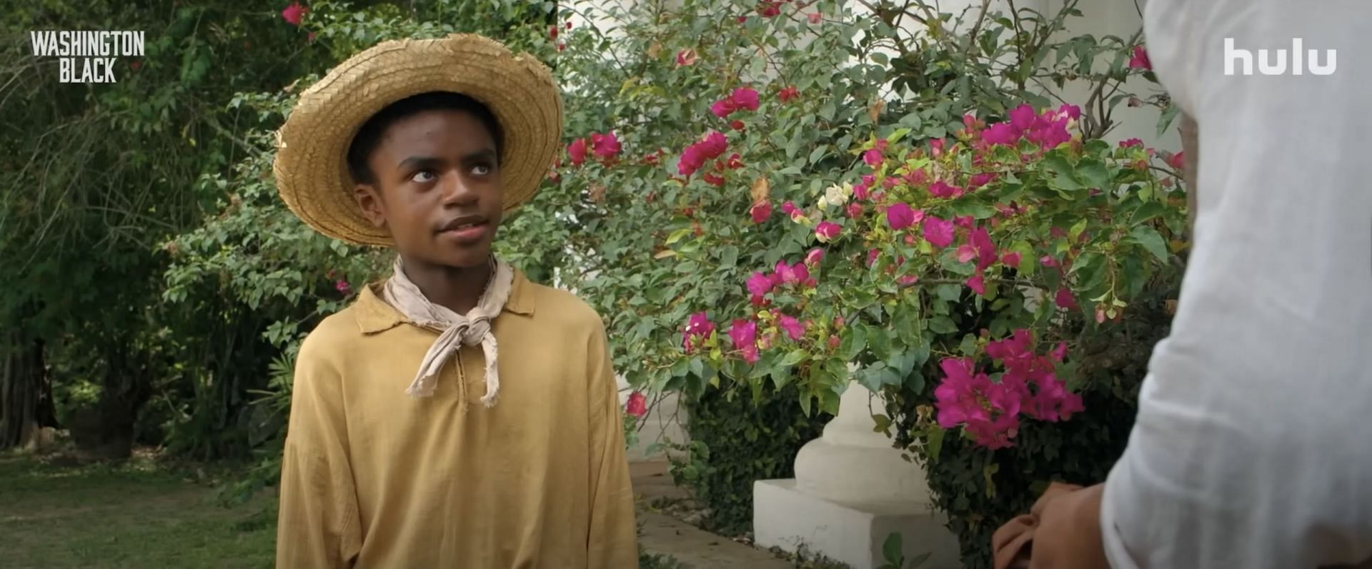 Eddie Karanja as young Washington Black (Image via YouTube/Hulu)